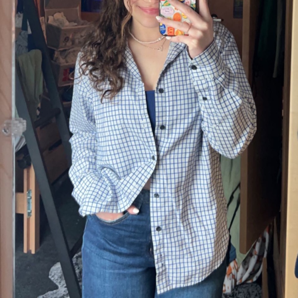 Checkered button up - Picture 8 of 8